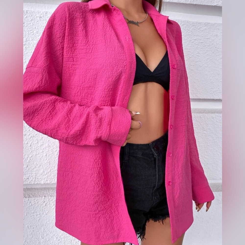 Button up shoulder shirt